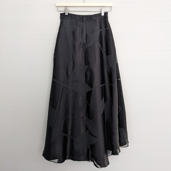 EUC ALICE + OLIVIA Tenty Evening Skirt Size 0 Black Retail - $440 - Picture 6 of 12